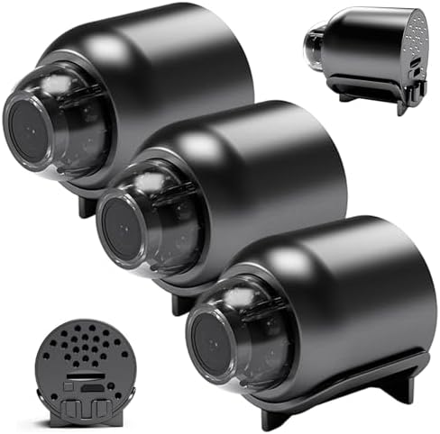 3pcs Mini Eye Camera, Cámara Mini Wifi de visión nocturna de 1080...