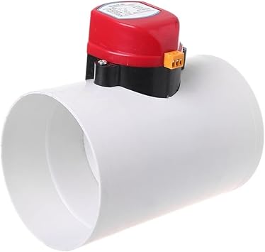 Air Damper for Valve Electric Air Duct Motorized Damper for Ventilation Pipe for Color 220V, Size DN160