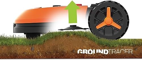 Worx Landroid M WR143E Kosiarka robotowa, do ogrodu do 1000 metrów kwadratowych, samobieżny, Pomarańczowy