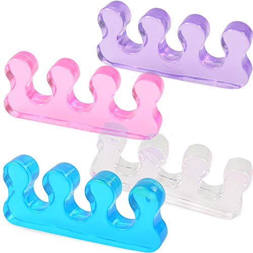 Toe Separators，Silicone Pedicure Spacers Straighteners For Feet Nail Polish Crooked Toes Washable #TOP1