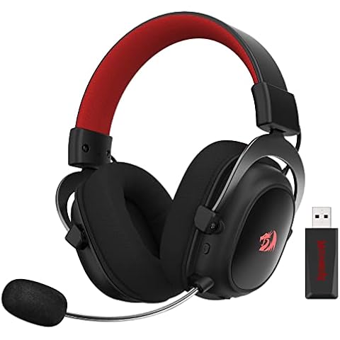 Redragon H510 Zeus-X RGB Kabelloses Gaming-Headset - 7.1 Surround Sound - 53 mm Audio-Treiber-Ohrpolstern mit strapazierfähigem Stoffbezug - Multi-Plattform-Kopfhörer - Stromversorgung über USB Cover
