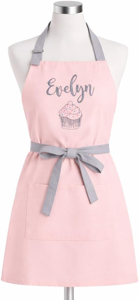 Women Apron with Pocket, Personalized Apron Custom Name, Premium Quality, Mothers Day, Christmas Cooking
