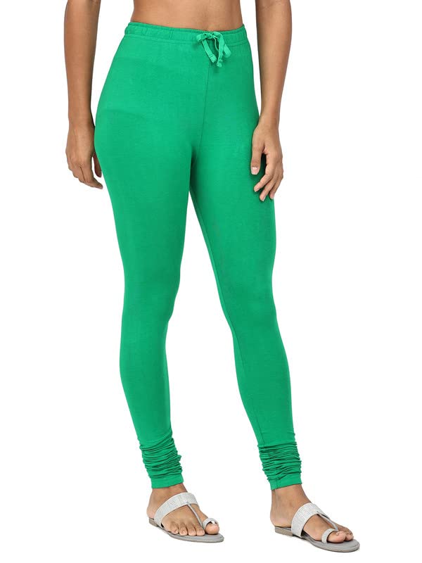 Image of Robinbosky Cotton Churidhar Leggings for Women - Stylish, Stretchable & Flattering Fit for All-Day Comfort