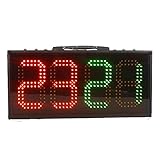 comprar marcador electronico futbol 【Función de visualización del tiempo de lesión】Fácil de usar, liviano y fácil de transportar, incluida la sustitución del juego y el modo de tiempo de lesión