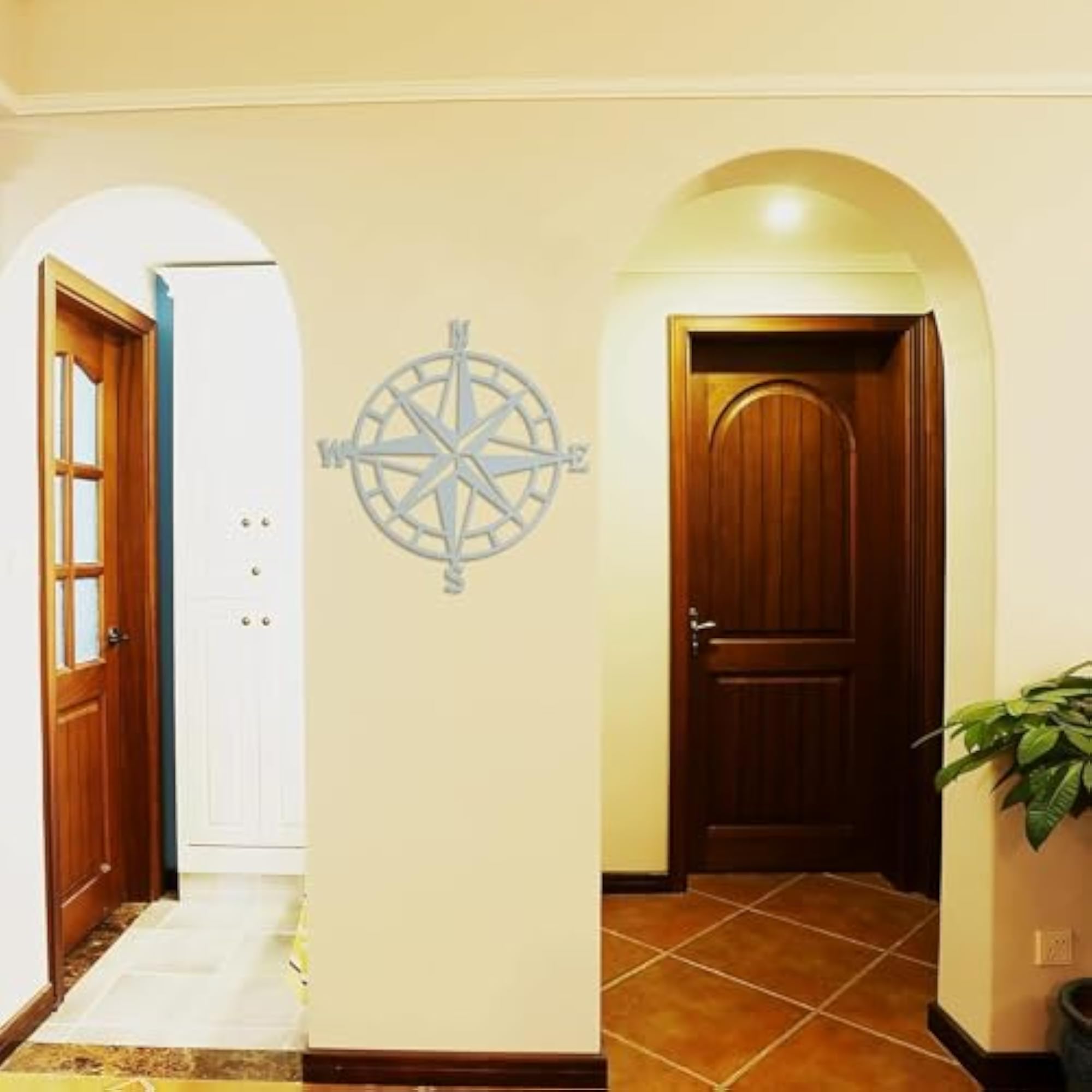 Metal Decorative Nautical Compass Wall Decor