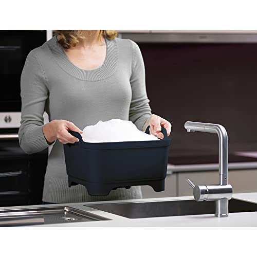 Joseph Joseph Wash & Drain Kitchen Dish Tub Wash Basin With Handles And Draining Plug, 9 Liters, Grey #TOP3