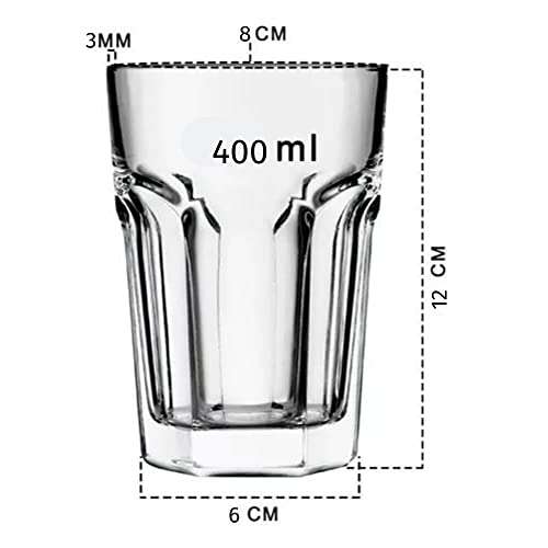 Jogo Kit 6 Copos Vidro Grosso Suco Água Drink Cerveja, Original Line Glass (310 ml)