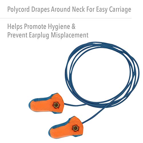 Howard Leight By Honeywell Lt-30 Hundred-Pair 32Nrr Laser Trak Corded Single-Use Earplugs - Orange/Blue #TOP4