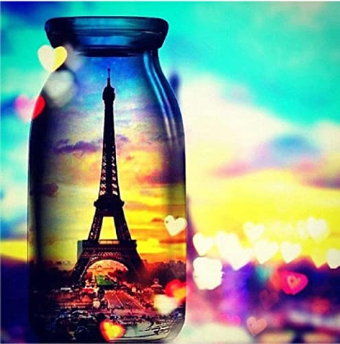 Peinture diamant 5D tour en bouteille idée cadeau loisir créatif