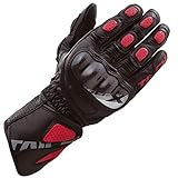 [RSタイチ] GP-X レーシング グローブ ロードレース レザー ブラック/レッド S [NXT053]