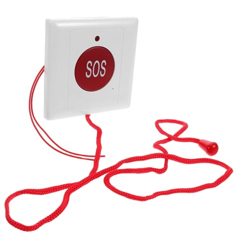 HANABASS Campanello Di Chiamata Di Emergenza Per Anziani Pulsante Grande Da Parete Dispositivo Assistenza Viaggi Casa Invia Segnale Soccorso