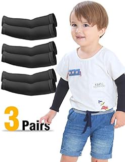 Newbyinn Arm Sleeves for Kids 3 Pairs/ 4 Pairs, UV Protection Sun Sleeves