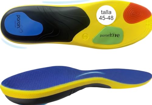 KINEPHARMA Plantillas Fascitis Plantar de Gel Talla XL (45-48) para Hombre y Mujer | Plantillas Arco Plantar