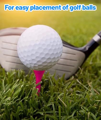 Image of 28 Pcs Golf Tees, Mixed Sizes Plastic Golf Tees, Durable Golf Accessories for Men, Golf Tees for Practice, Golf Kit with Multiple Heights (70mm to 25mm)