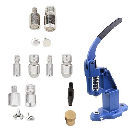 Double Cap Rivet Press Machine and Die Set for 5mm, 6mm, 7mm and 9 mm Rivets by DZNTOOLS - Image 2