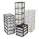 Iris Ohyama, Schreibtisch-Organizer mit 2 flache und 1 tiefe Schublade, Schwarz, Easy-Pull-System, A4, A5 & A6 Format, Schreibtisch Organizer für Büro, Schule, Schreibwaren, BPA-frei, Drawer, OCH-2021