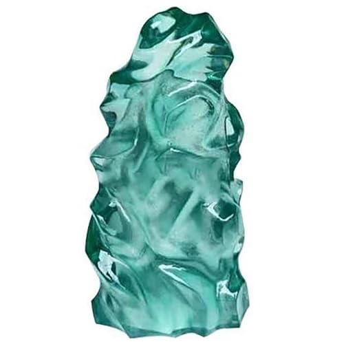 モダンな透明樹脂フェイクロック、家庭・ホテル・商業空間向けの装飾用石風スカルプチャー(24x39x75cm/9.4x15.3x29.5in)