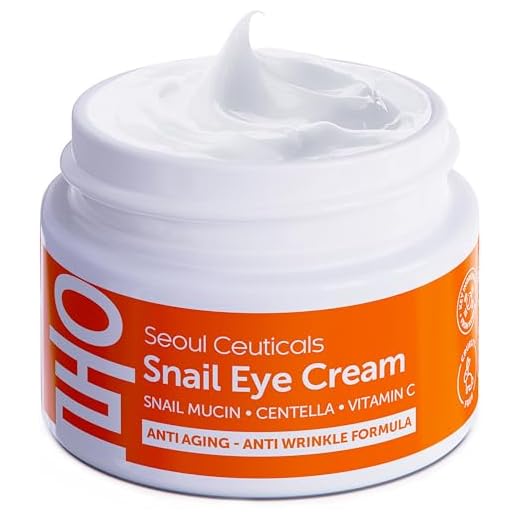 Korean Skin Care Snail Eye Cream - 97.5% Snail Mucin Korean Beauty Skincare Anti Aging Under Eye Cream With Cica Centella Asiatica - Extremely Effective Anti Wrinkle Eye Treatment Cream .5 ounce