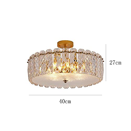 Plafonnier en cristal K9 doré 60x27cm à 6 lumières pour salon - 2
