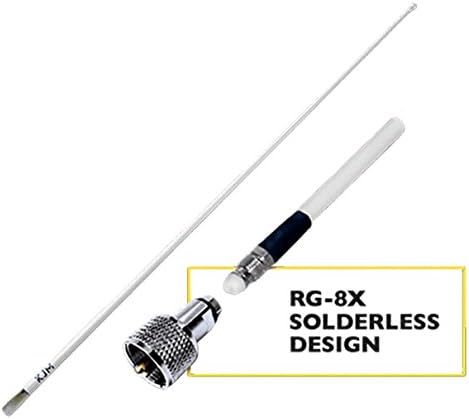 KJM A430-V 3DB VHF Antenna, White, 4'