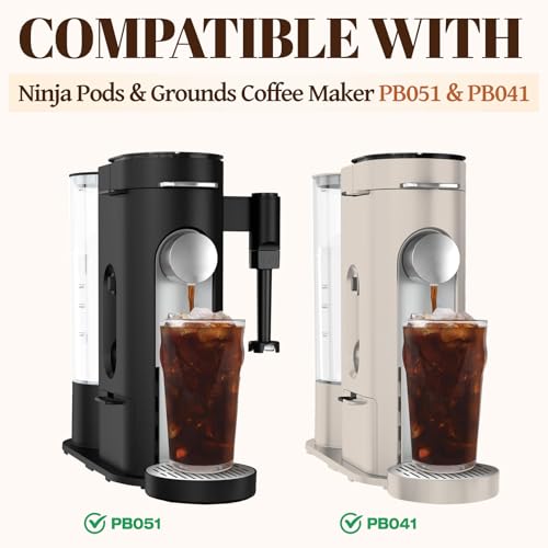 Disposable Coffee Paper Filter, 150 PCS Unbleached Coffee Filters Compatible with Ninja Pod & Grounds Specialty Single-Serve Coffee Maker, Paper Filters for Ninja PB051 PB041 Coffee Maker