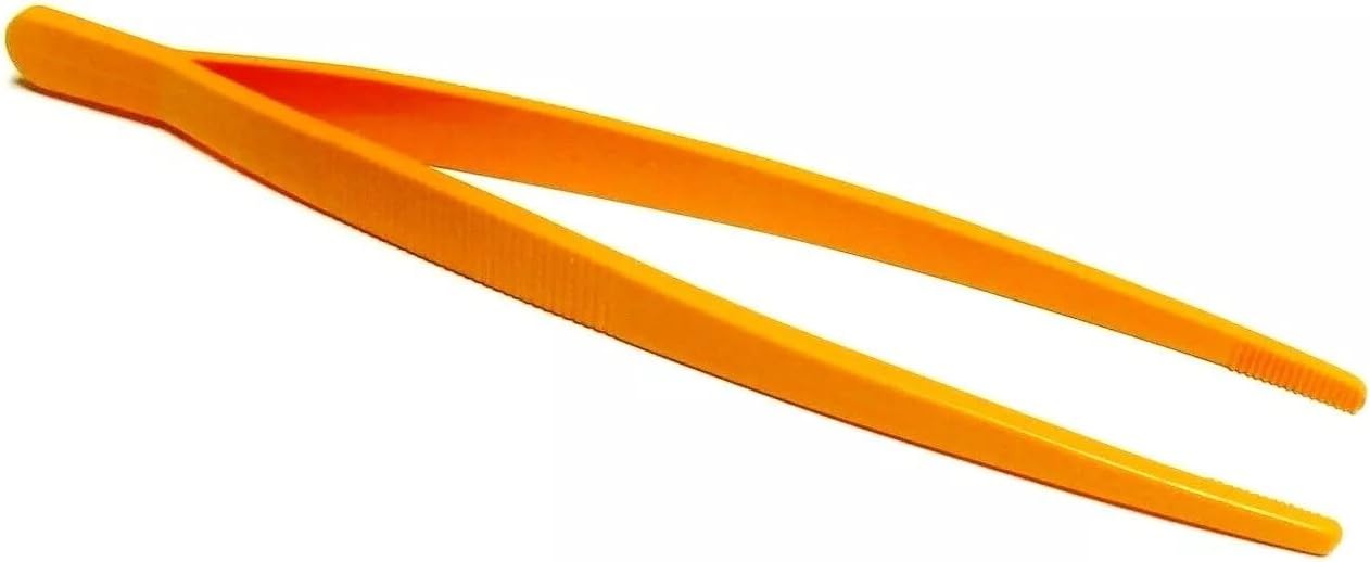 Plastic Tweezers 10" Anti-Static Forceps Utility Tweezer Plastic Non-Magnetic, Non-Marring, Ideal for Crafts and Photo Studios, Bead Work, Stamps and Coins, Home and Garden and Quality Control