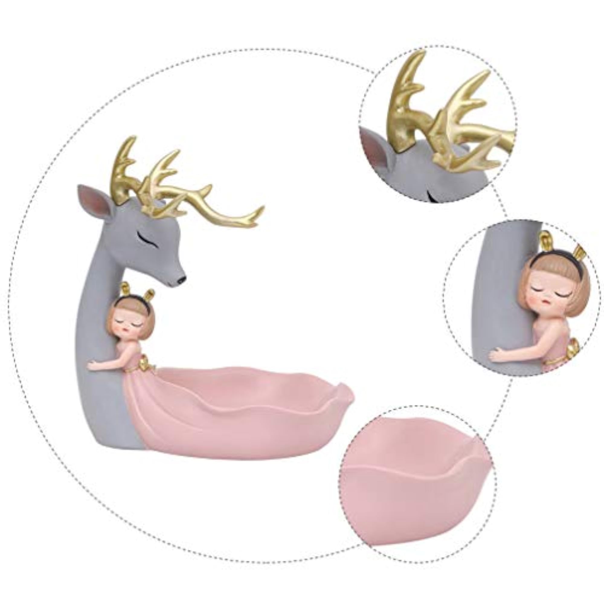 Deer Key Organizer Jewelry Storage Plate