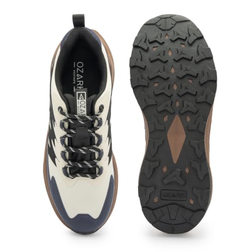 Image of Ozark Green and Black Trail Running Shoes for Men | Low-Cut Outdoor