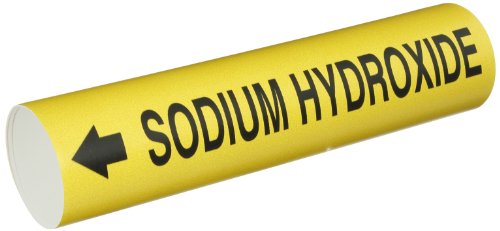 Marqueur de tuyau Brady Bradysnap-on 4275-D B-915 Sodium Hydroxyde