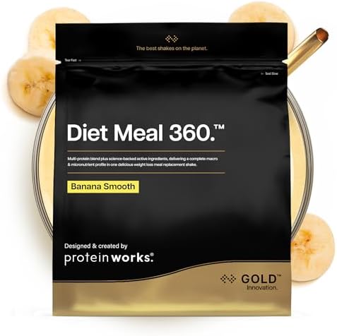 Protein Works | Diet Meal 360 - Gold, Banana Smooth, 7 Meals, 500g
