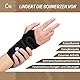 INDEEMAX 1 Paar Kupfer Handgelenk Bandagen für Männer und Damen, Handgelenkbandage für Karpaltunnel, Schmerzlinderung, Arthritis, Einstellbare Kompression Bandage Handgelenk für Linke Rechte Hand