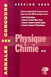  Physique Et Chimie Pc. Session 2000