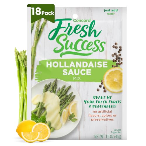 Concord Foods Hollandaise Sauce Mix, 1.6 oz (18 Pack), Just Add Water