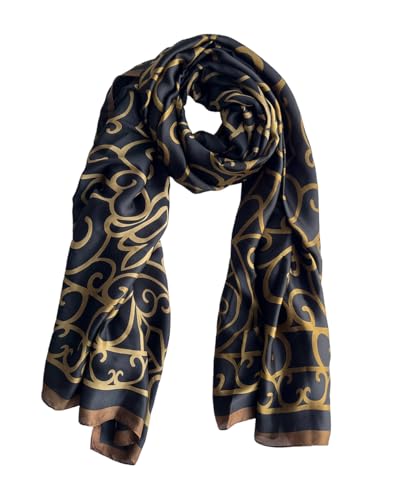 Pokeedioty Scarfs for Women Long Floral Print Scarf Fashion Scaves Head Scarf Lightweight Sunscreen Shawls
