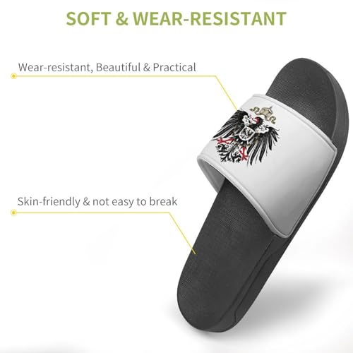 Imperial Coat of Arms of Germany Non Slip Slides Sandals for Women Men Quick Drying Shower Shoes for Bathroom Pool Beach3