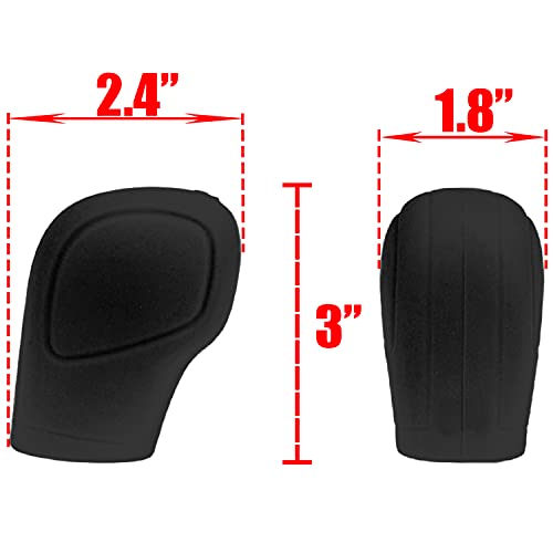 Autut Universal Elastic Silicone Car Automatic Gear Shift Knob Cover Car Shifter Protector, Black #TOP4