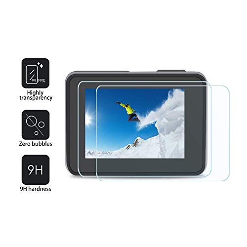 [6 Pcs] Fitstill Screen Protector For Gopro Hero 8 Black, Ultra Clear Tempered Glass Screen Protector + Tempered Glass Lens Protector + Small Display Film- 2 Packs #TOP3