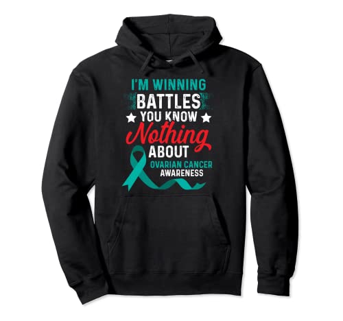 Ovarian Cancer Survivor Winning Ovary Warrior Pullover Hoodie