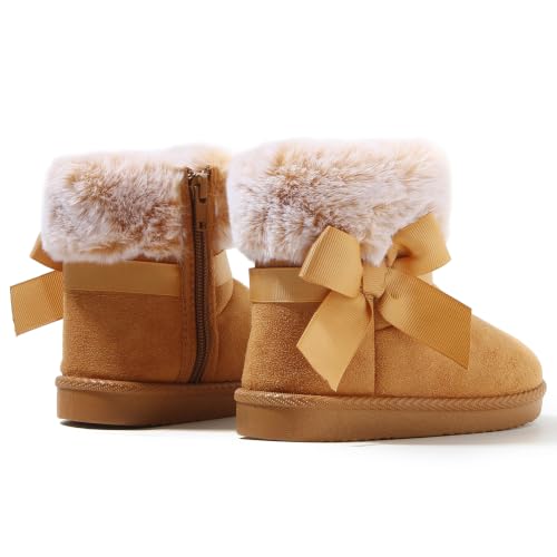 Image of Femizee Girls Boys Warm Winter Boots Kids Outdoor Snow Boots(Toddler /Little Kid)