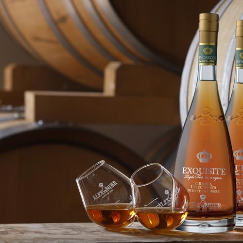 Alexander Exquisite Grappa Prosecco gereift in Eichenfässern 38% - 700ml