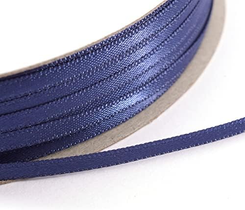 Vaessen Creative Tasiemka satynowa 3 mm x 10 m, ciemnozielona, taśma dekoracyjna, taśmy do majsterkowania, taśmy materiałowe na wesele, chrzest i prezenty urodzinowe