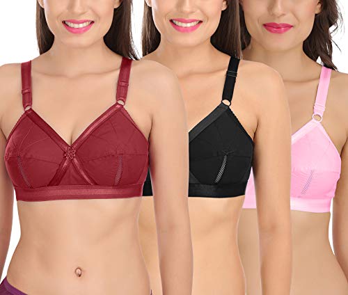 Image of SONA Perfecto Plus Size Cotton Bra for Woman Full Coverage Pack of 1