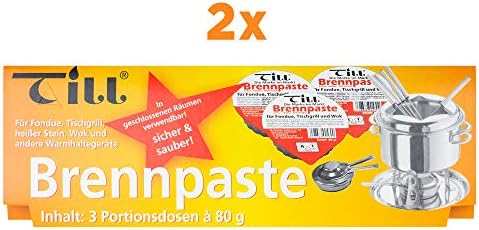TILL Bezpieczna pasta do wypalania 2 x 3-częściowy zestaw po 80 g (6 sztuk)