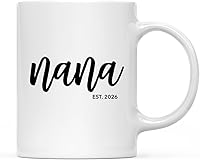 Vista 40 de Andaz Press Taza de café personalizada con anuncio de embarazo para bebé, 11 onzas, regalo de tía Est. 2025, 1 paquete, año personalizado, ideas