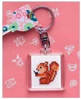 Amazon クロスステッチキーリングキット オリムパスks 37 リス アリスハウスオリジナルのクロスステッチ 刺繍 用図案おまけセット 刺しゅうキット 通販