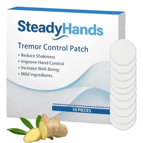 Steadyhands Tremor Control Patch for Essential Tremor and Muscle Stability Targeted Nerve Stabilization Long-Lasting Invisible Wear Safe Hypoallergenic Hand Stabilizer Patches for Daily Use