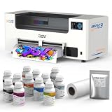 DSV A3 Plus F1080 DTF Printer,24/7 Auto-Maintenance&White Circulation,5'' LED Multi-Function Touch Screen, 2X Speed...