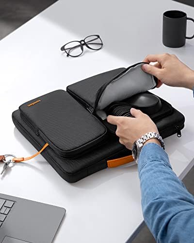 tomtoc 360° Protective Laptop Sleeve for 15 Inch Dell XPS 15 2022-2020, Microsoft Surface Laptop 5/4/3, 15-inch MacBook Pro A1990 A1707, Water-Resistant Case for 14" Acer HP Lenovo ThinkPad ChromeBook