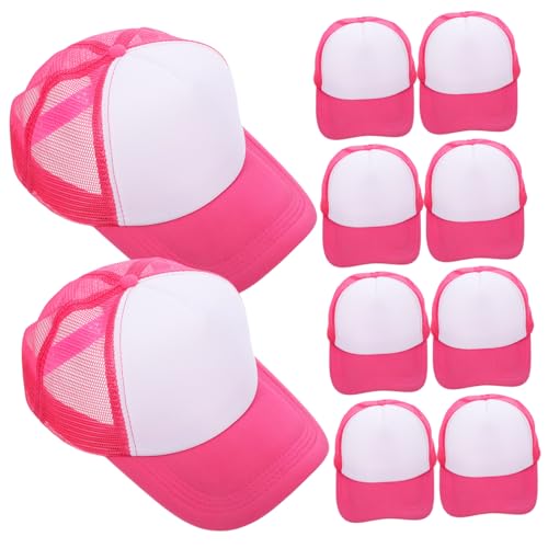 Casquette de baseball blanche polyester vierge sublimation maille filet