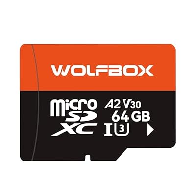 WOLFBOX 128GB MicroSD Memory Card for X5 Dash Cam, U3 A2 V30 4K UHD, 100MB/s Read, Loop Recording Friendly
